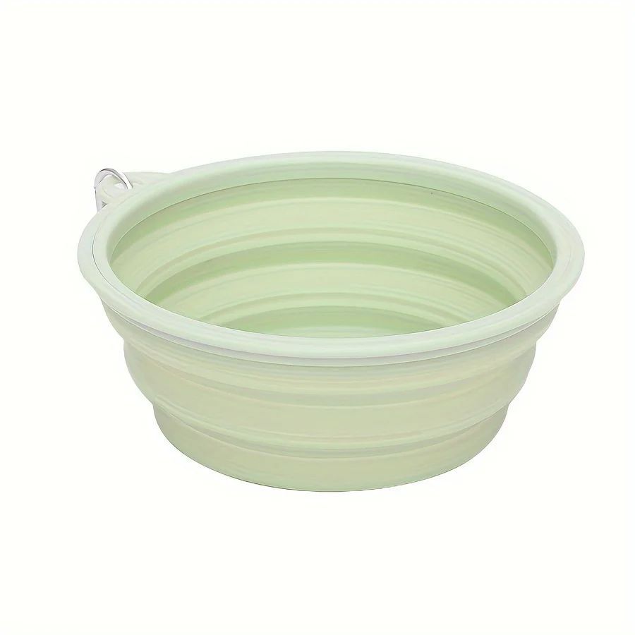 Portable Hanging Dog Bowl - Silicone, Foldable, Travel Essential