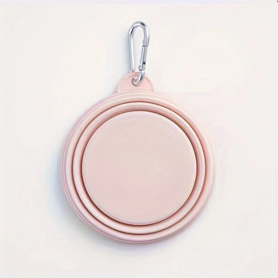 Portable Hanging Dog Bowl - Silicone, Foldable, Travel Essential