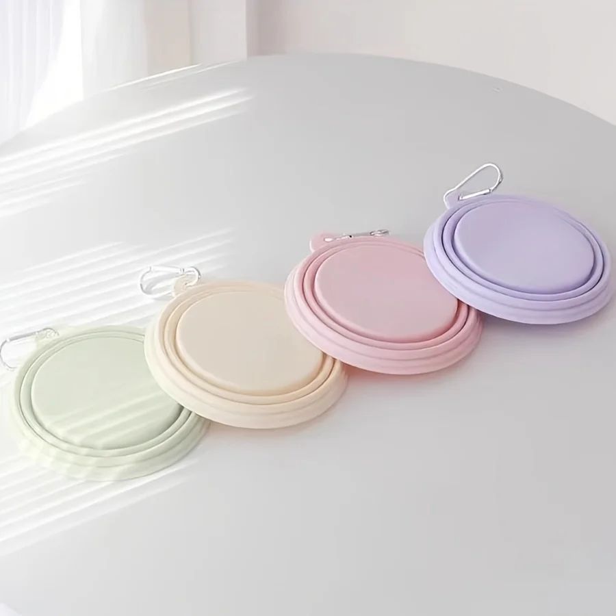 Portable Hanging Dog Bowl - Silicone, Foldable, Travel Essential