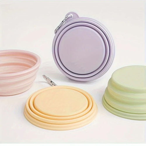Portable Hanging Dog Bowl - Silicone, Foldable, Travel Essential
